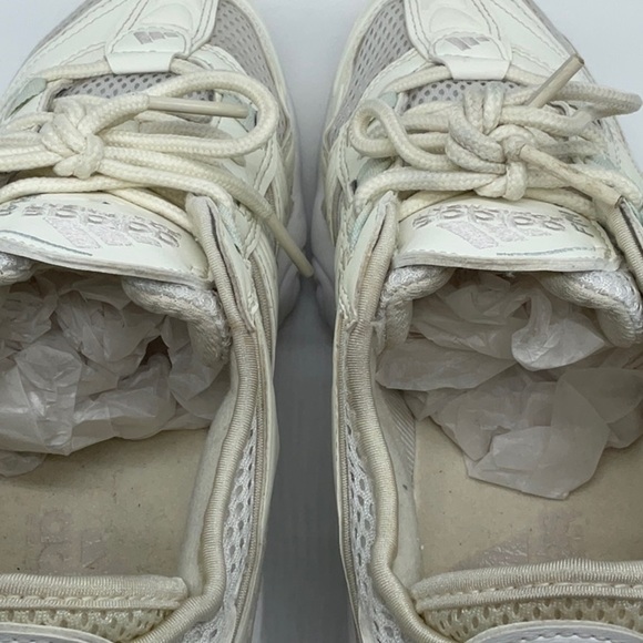 ADIDAS WOMENS WMNS FYW S-97 'TRIPLE WHITE' FOOTWEAR WHITE/OFF WHITE/ORACLE TINT - Picture 7 of 8